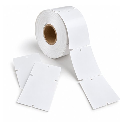 Plastikinės-etiketės-1 Perforated labels 58x101.6mm (Valeron) 400pcs/roll - Pilt 1
