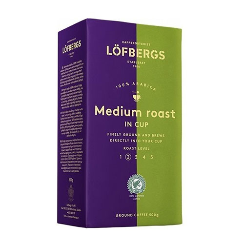 Jahvatatud kohv Löfbergs Medium Roast In Cup, 500g