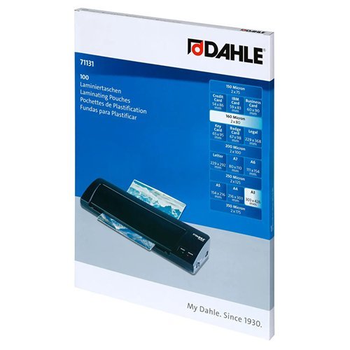 A3-80mic-laminavimo-vokeliai A3 lamineerimiskotid 80 mikronine, 100 tk (DAHLE) - Pilt 1